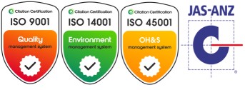 ISO 9001, ISO 14001, ISO 45001 and JAS-ANZ certifications